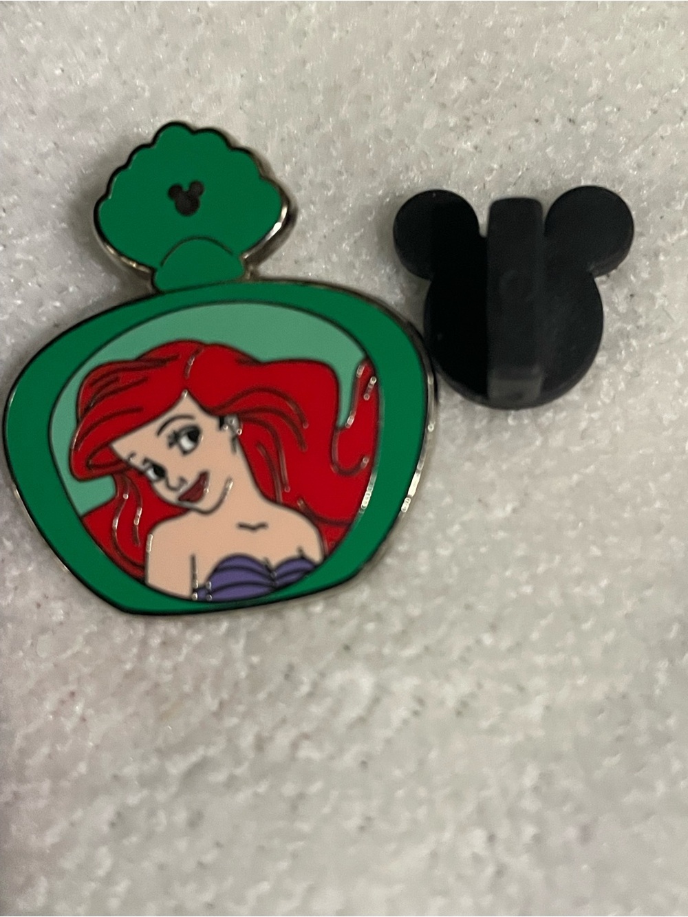 Disney Ariel Hidden Mickey Perfume Bottle Pin